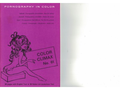 Color Climax  Nr. 61   XXX  Tid. 1975